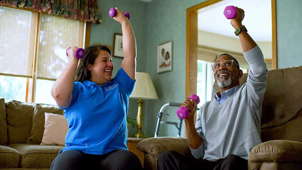 Caregivers and benefits of staying active and healthy